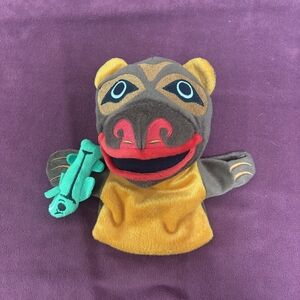 Native Explore Plush Hunter The Bear Stuffed Hand Puppet Toy Chris Kewistep